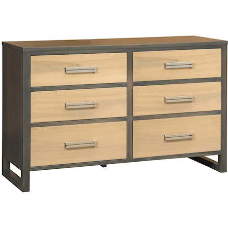 6 Drawer Low Dresser